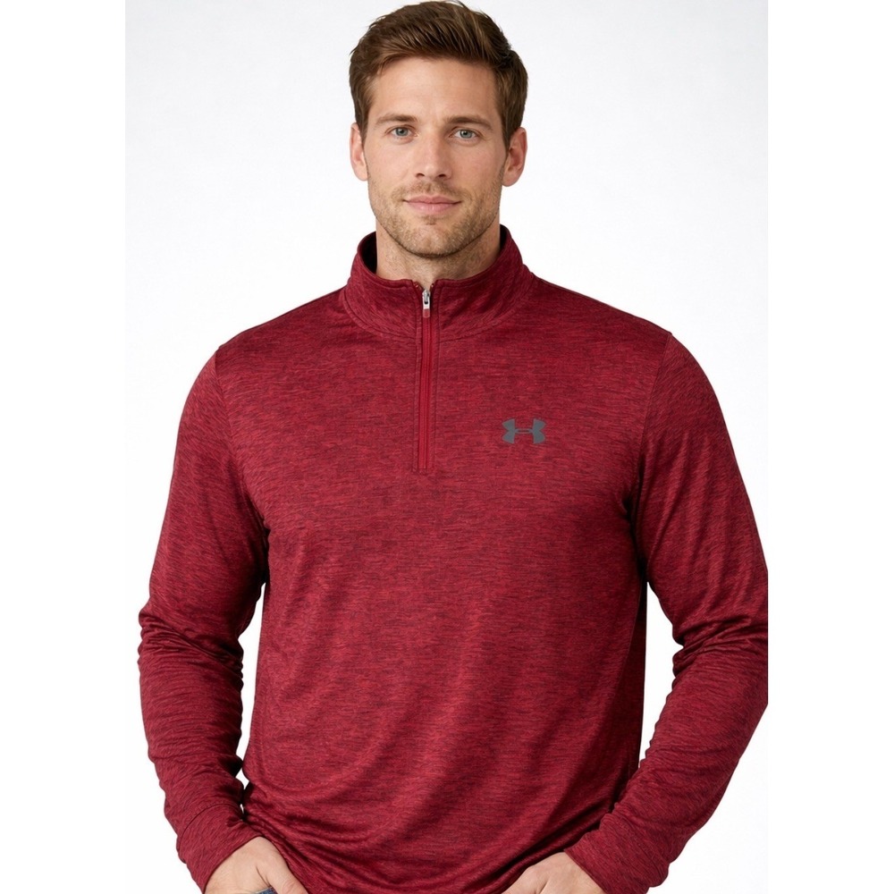 Under Armor Men's XL Zip Long Sleeve Pullover Mock Neck Sweater